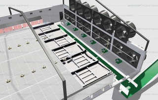 slatted floor system in poultry