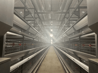 Second floor corridor with hot-dip galvanized steel grating