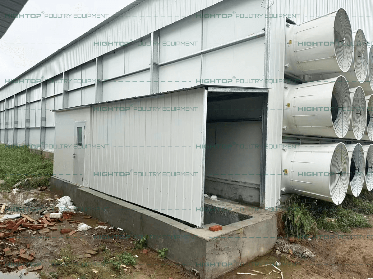 Chicken house fan control room