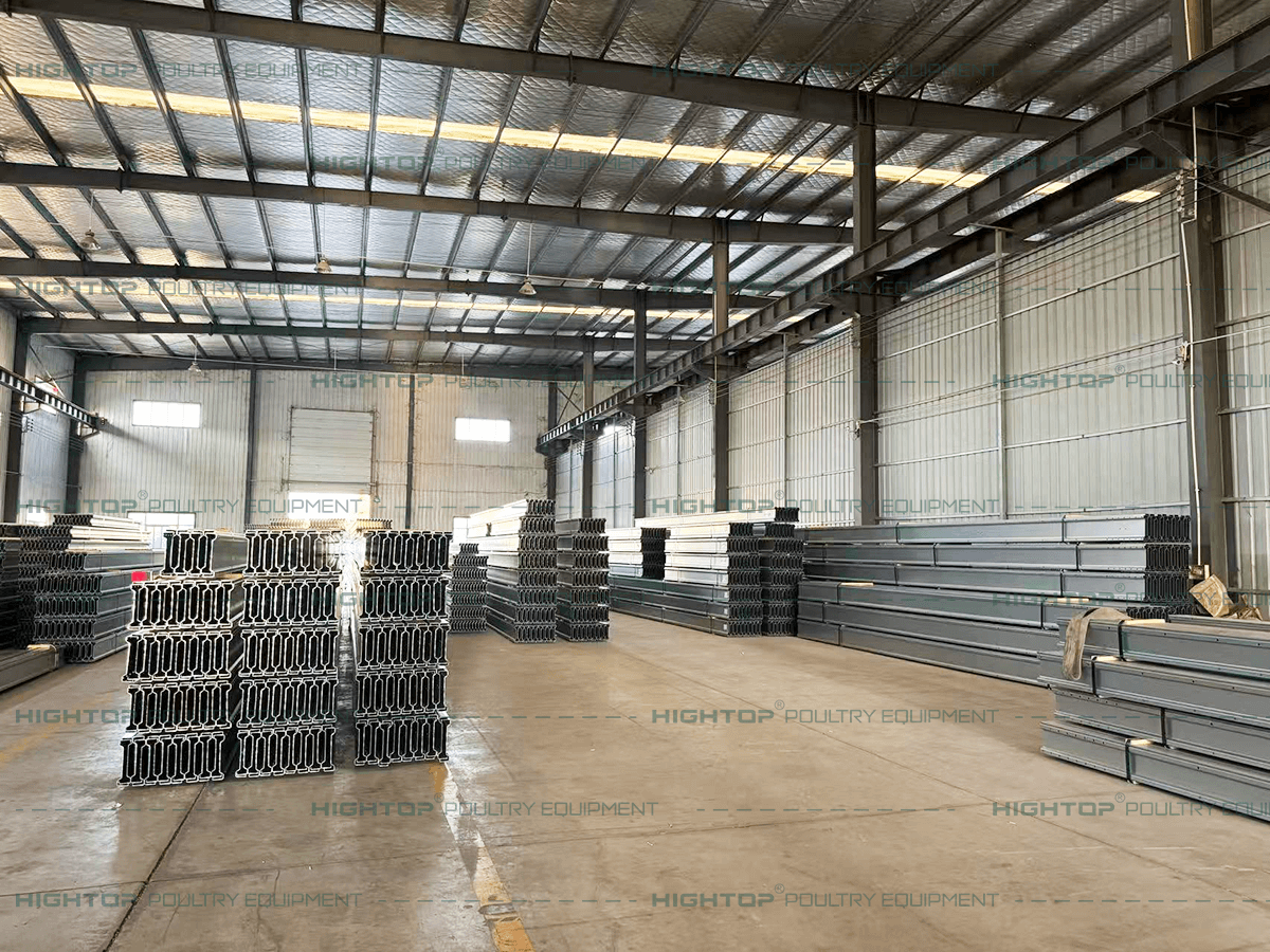 K-shaped steel factory