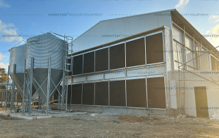 Second Chicken House Front Water Curtain + Feed Tower