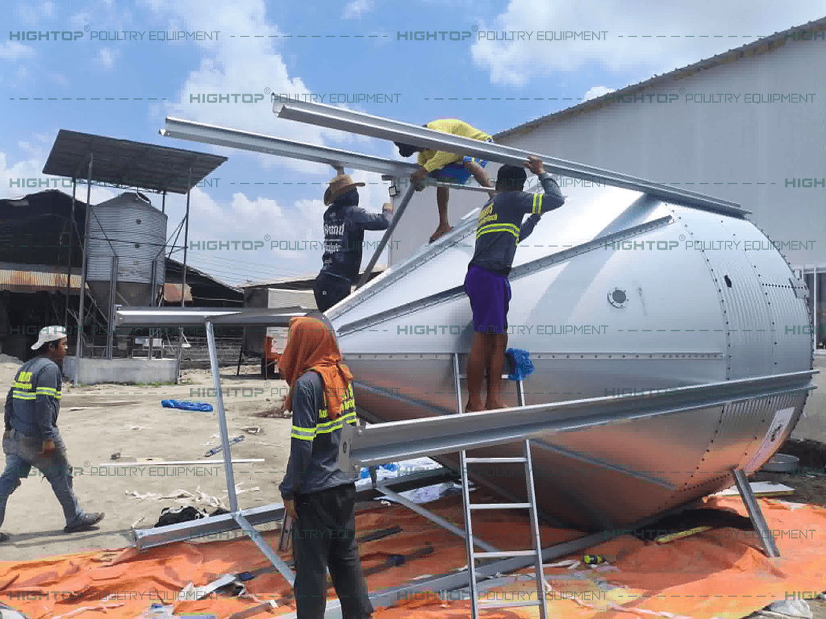Feed silo assembly