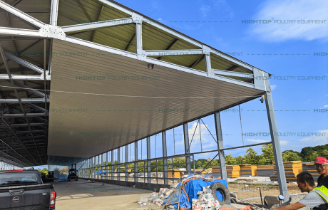 Installation of steel structure insulation panels